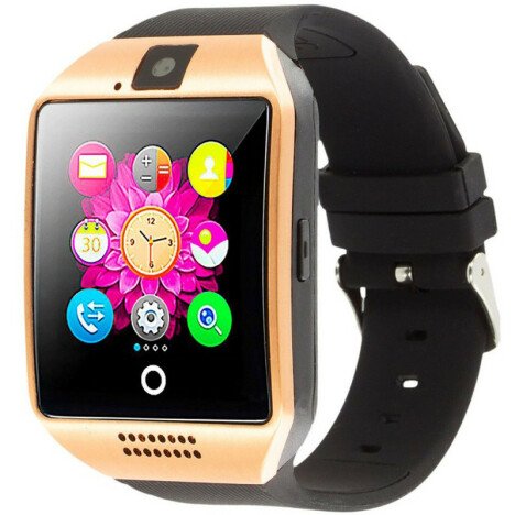 Smartwatch cu telefon iUni Apro U16, Camera, BT, 1.5 inch, Auriu + Card MicroSD 4GB Cadou