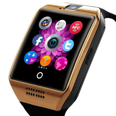 Smartwatch cu telefon iUni Apro U16, Camera, BT, 1.5 inch, Auriu + Card MicroSD 4GB Cadou