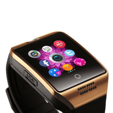 Smartwatch cu telefon iUni Apro U16, Camera, BT, 1.5 inch, Auriu + Card MicroSD 4GB Cadou